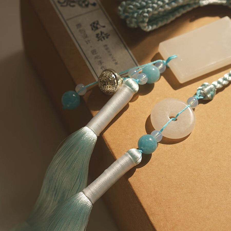 玉佩腰佩常安-现货汉服道袍玉佩无事平安牌腰带绳宫绦流苏涤腰佩禁步