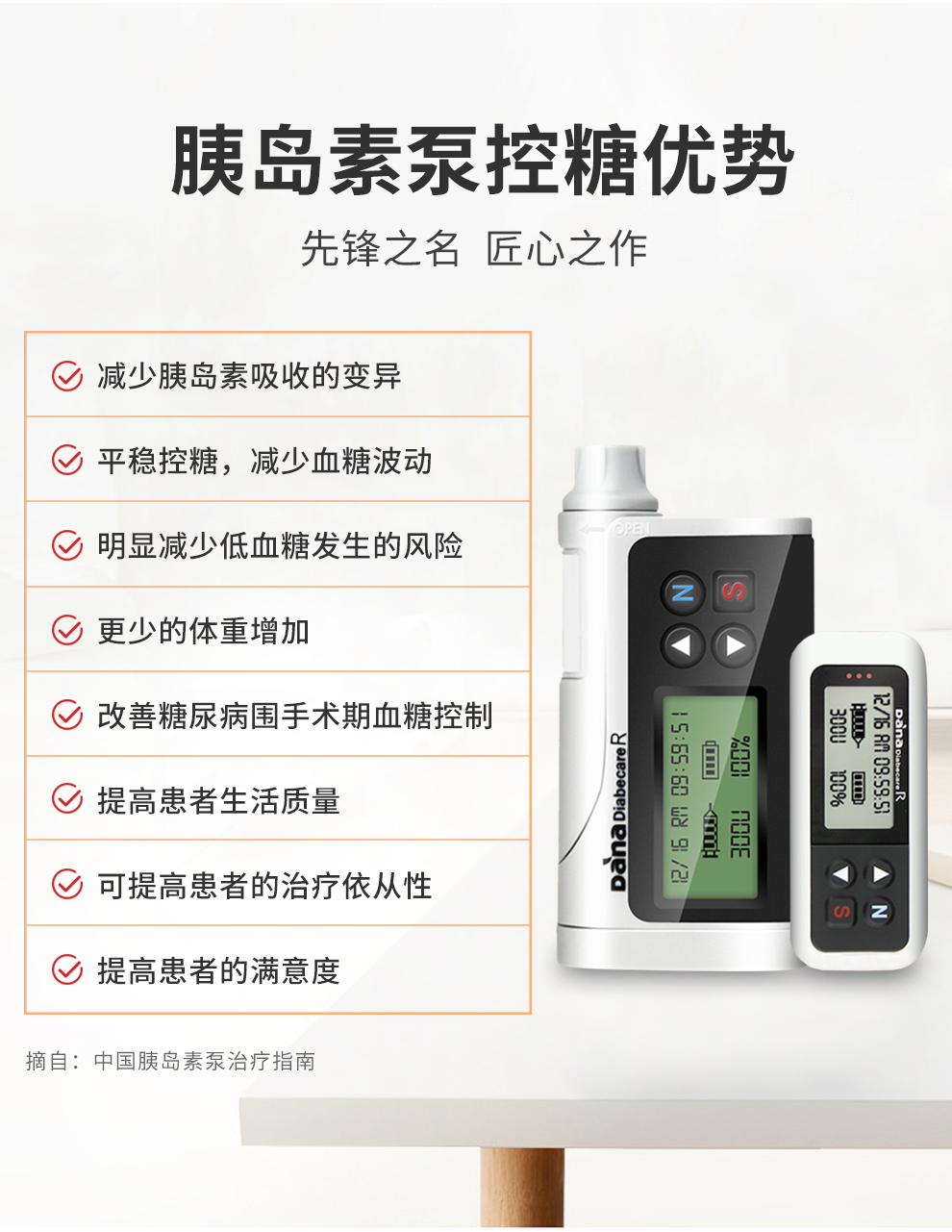丹纳进口胰岛素泵r系列家用智能胰岛素注射笔带无线遥控器血糖仪糖尿