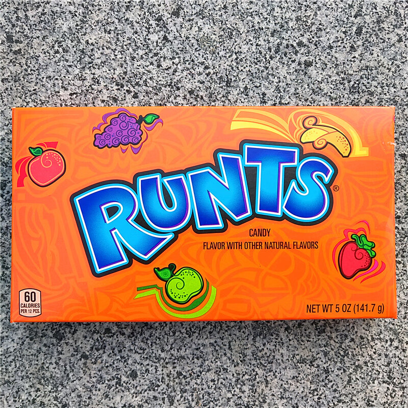 彩虹粒粒糖果汁松脆糖果rainbownerdstangycrunchycandy46g野樱桃西瓜