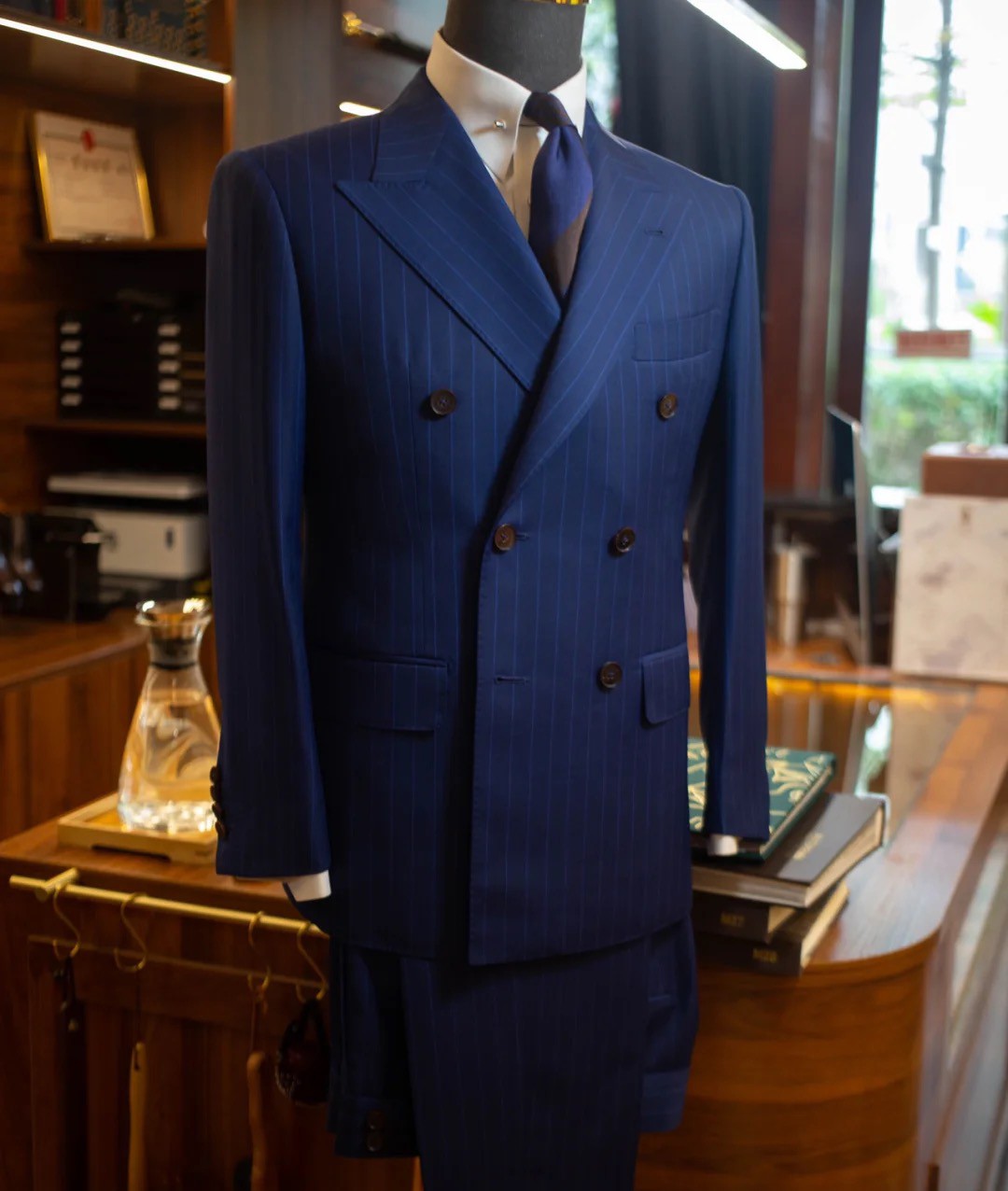 达斯琥(上门量体)全羊毛西装定制男量身定做高端结婚新郎西服套装订做