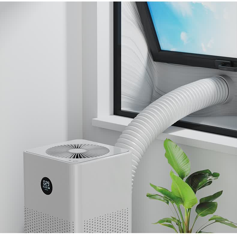 移动空调冷暖一体机排气管外机导风管排风管管道中央出风口通风 管径