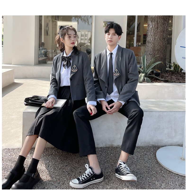 高中学生贵族学校校服韩式jk制服套装学院风班服英伦风长裙毕业服 3
