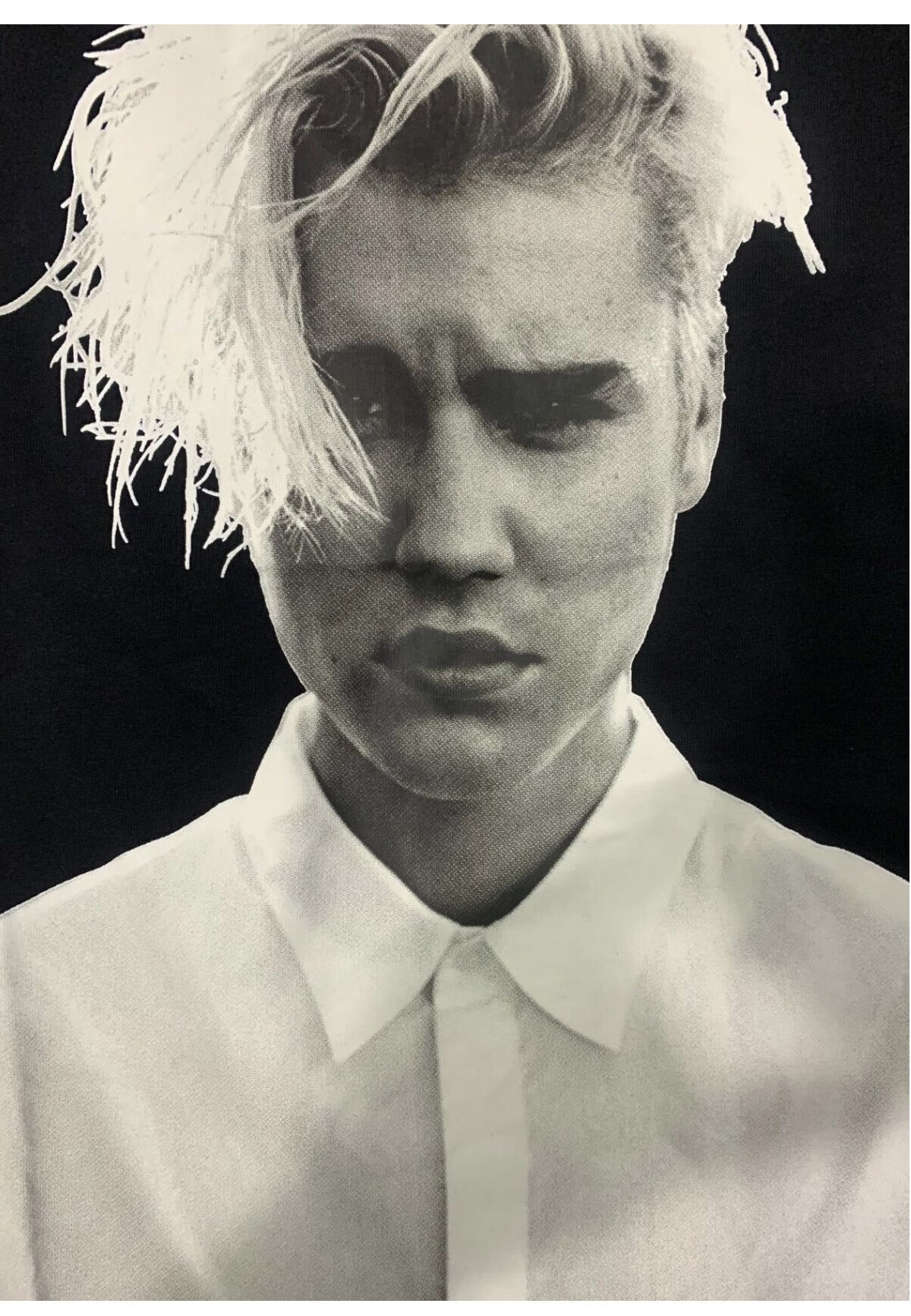 vtg短袖白鬼肌肉男比伯枪花乐队美式高街vintage宽松重磅fogt恤 正确