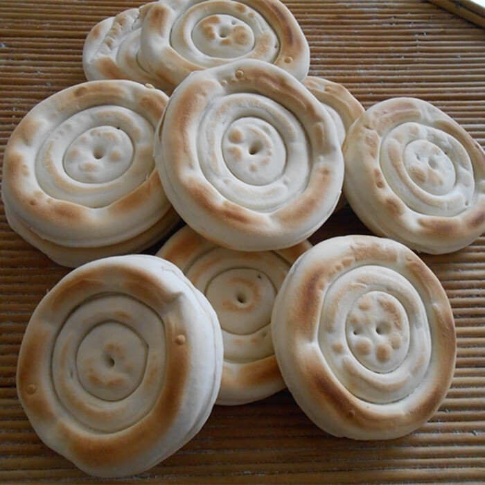 山东面点潍坊火烧发面商用肉夹馍里脊肉饼小饼10个装三份 杠子头火烧