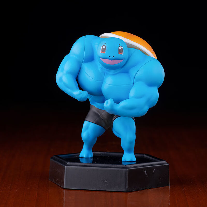 神孩子 宠物小精灵肌肉猛男皮卡丘摆件模型小火龙杰尼龟妙蛙种子男生