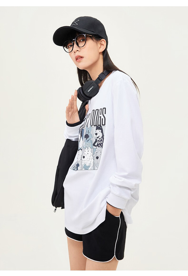 安踏(anta) 运动长t2022年秋季新款kt系列运动潮流长t运动透气长袖篮