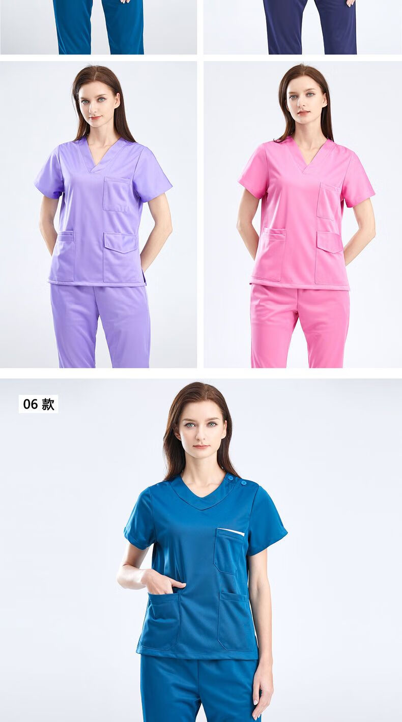 医生弹力洗手衣男女长短袖刷手服隔离手术衣口腔科室加厚医用服 男款