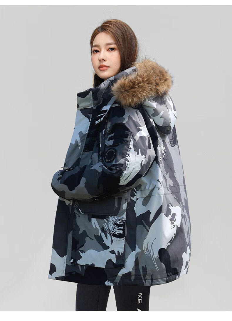 YAYA Unisex Down Jacket Winter Cold-Resistant Hooded Fashion Casual Thick Warm New Year Couple Thick Red Coat 17
