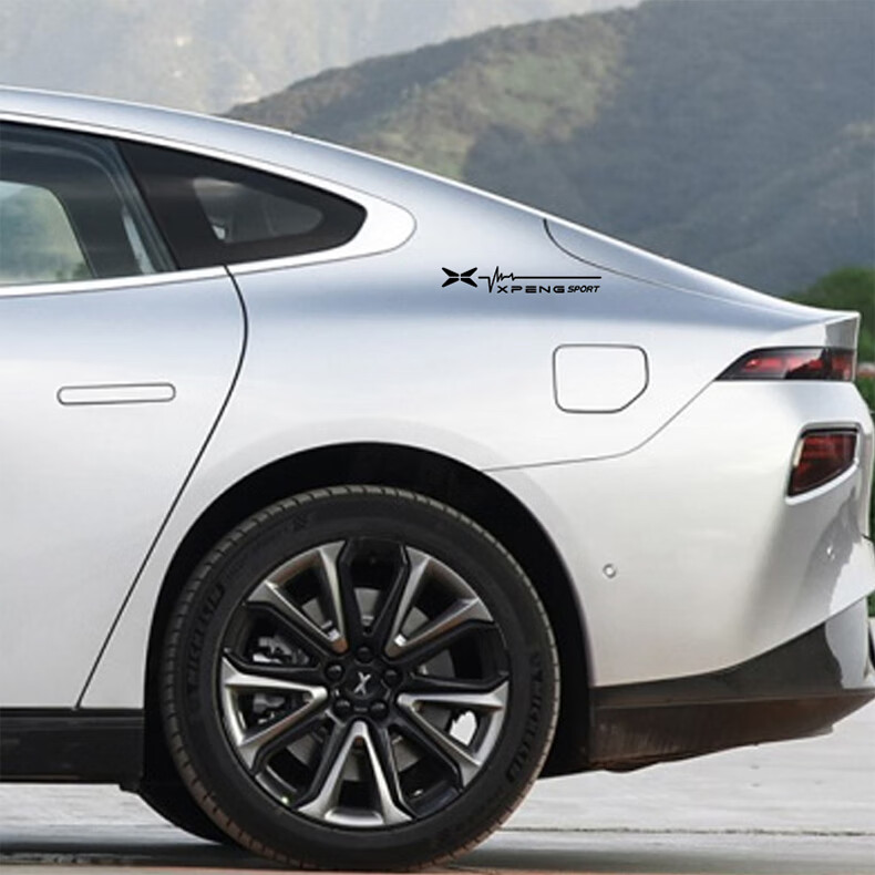 小鹏p7车贴拉花适用于汽车g3 p5 贴纸侧窗玻璃装饰贴后三角窗遮痕贴琦