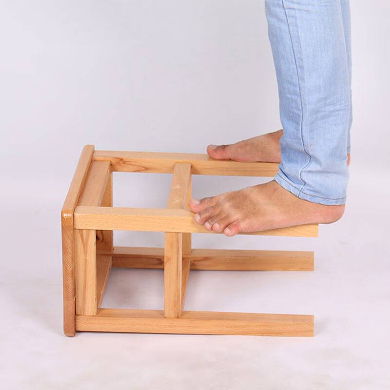 简约创意家用精品实木方凳欧洲榉木日字餐厅餐桌配椅促销 榉木日字凳