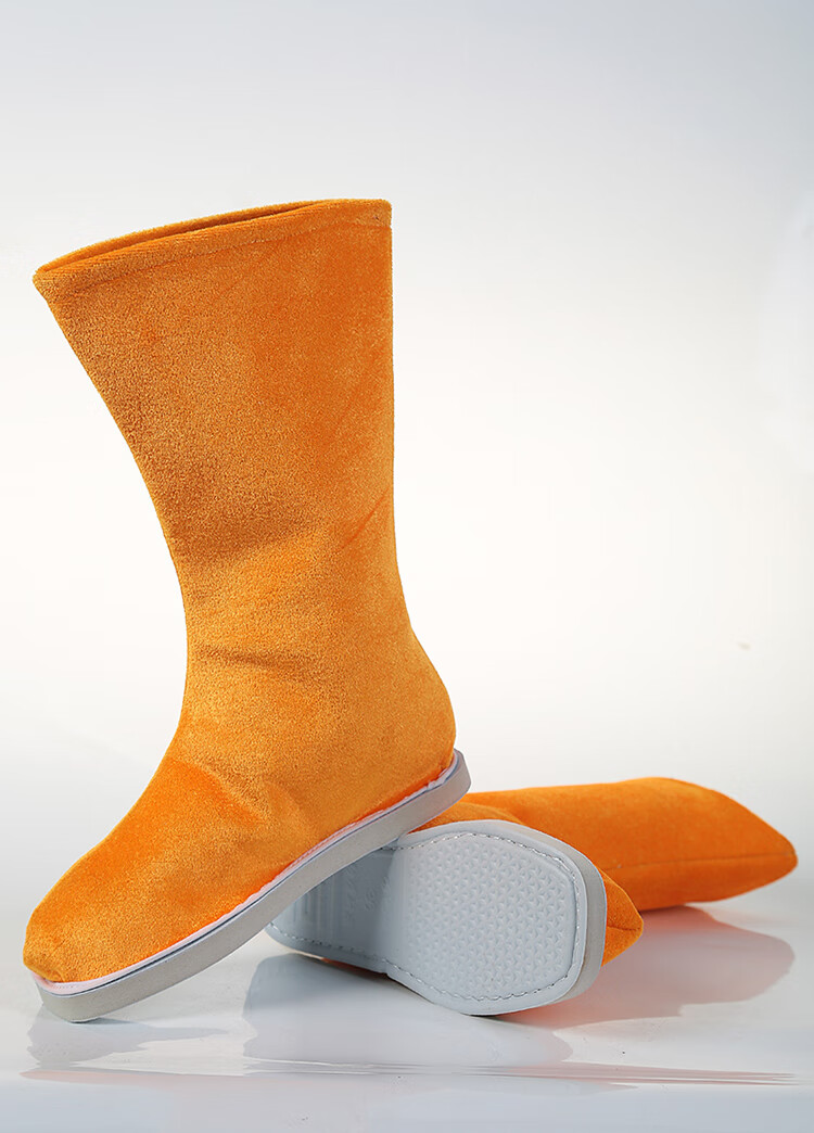 鹿凌青高端品牌 布靴男古代古装汉服靴子男女cos武侠儿童中式鞋子戏曲