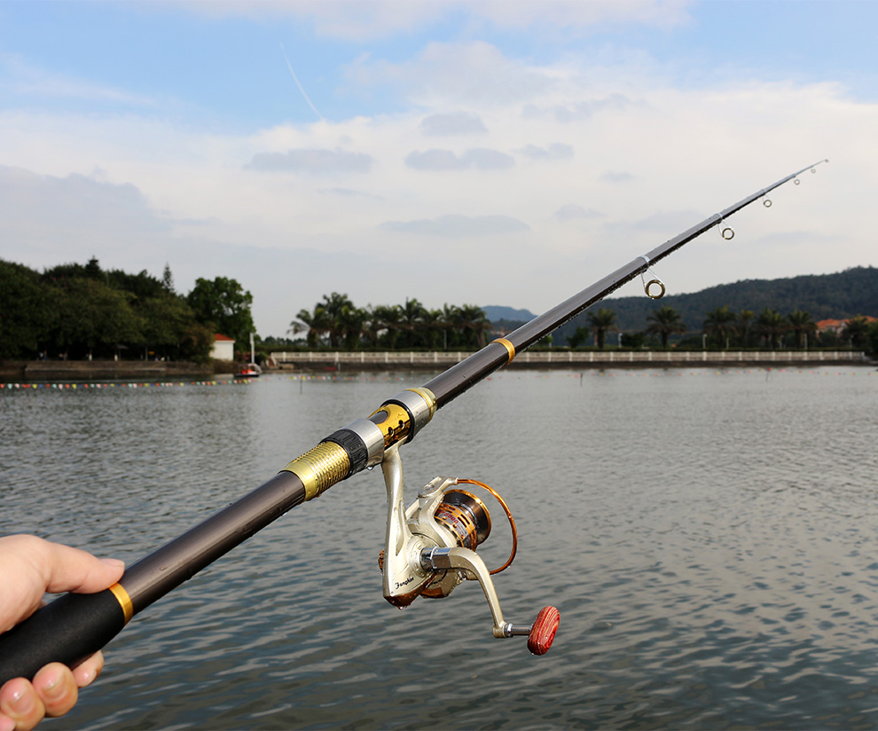 6米钓鱼杆渔具 st塑钢6000轮套装 大礼包 3.6米