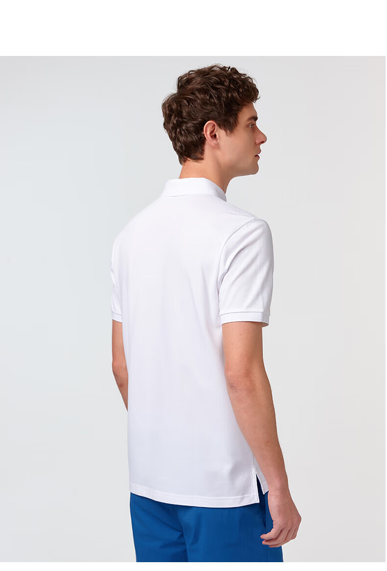 HAZZYS Men's Clothing, Summer Top, Multi-Color Short-Sleeve Polo Shirt ASTZE0CBX71, White WT, 3XL (190/108A5 14