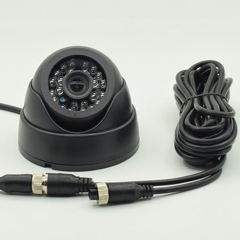 车内海螺半球车载摄像头高清ahd720p校车大巴监控摄像头前视24v 24v宽