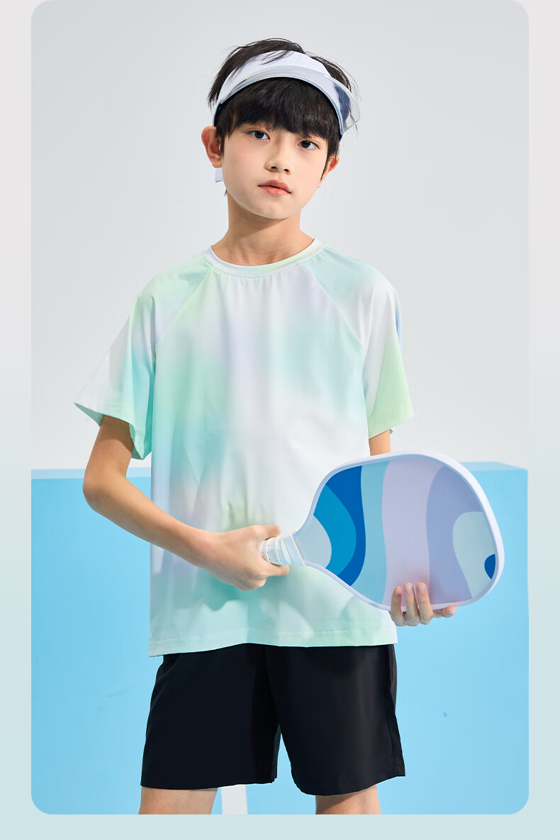 Jeanswest Boys' Summer Outfit Set, 2026 Children's Sports Short T-Shirt Tie-Dye Girls' Top, Boys' Short-Sleeve Shorts Two-Piece Set 4