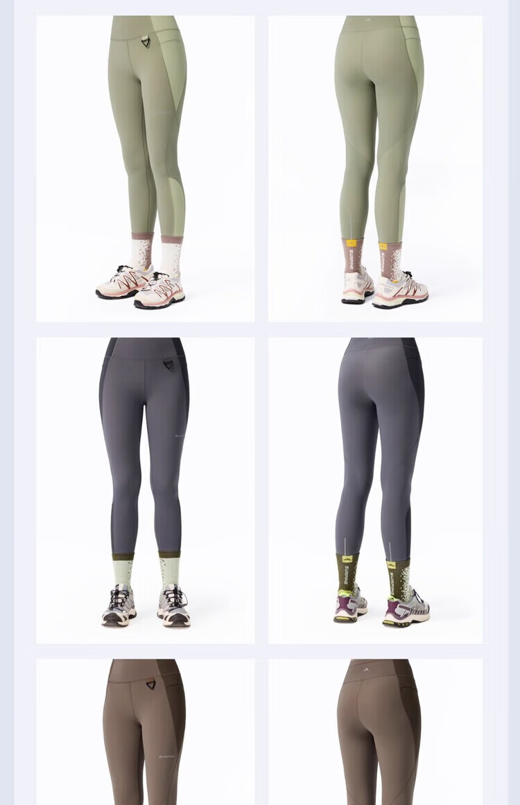 SURPINE Wind-resistant Series Durable Hiking Tights Outdoor Sports Sun Protection Quick-dry Long Pants Cold Pine Green L 17