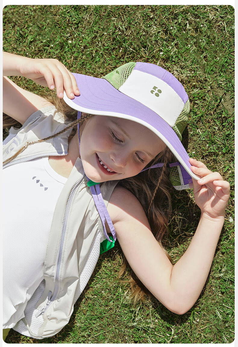 Kocotreekk Kids Sun Protection Hat Large Brim Boys Girls UV Protection Sunshade Hat with Neck Flap 25