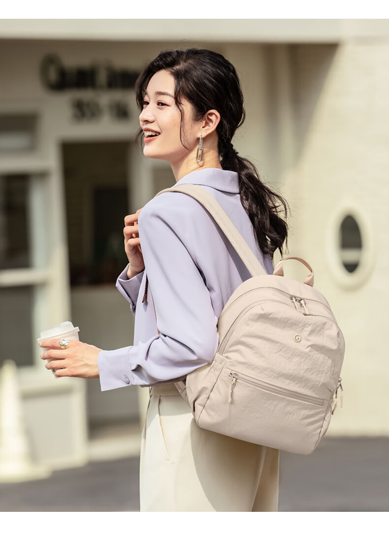 GOLF Backpack for Women, Casual Backpack, Student Schoolbag, IPad And Laptop Bag, Versatile Commuter Bag, Women's Handbag, Travel Bag 7