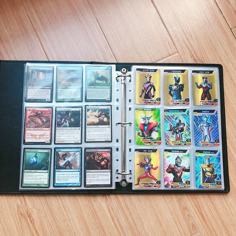 9格卡册万智牌奥特曼集卡册900卡位大容量卡牌收藏册球星卡卡册 红色