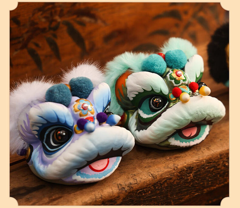 Jitu Workshop Five-Color Awakening Lion Clay Sculpture Mascot Desktop Ornament Home Office Car Decoration Housewarming Opening Gift for Women 5
