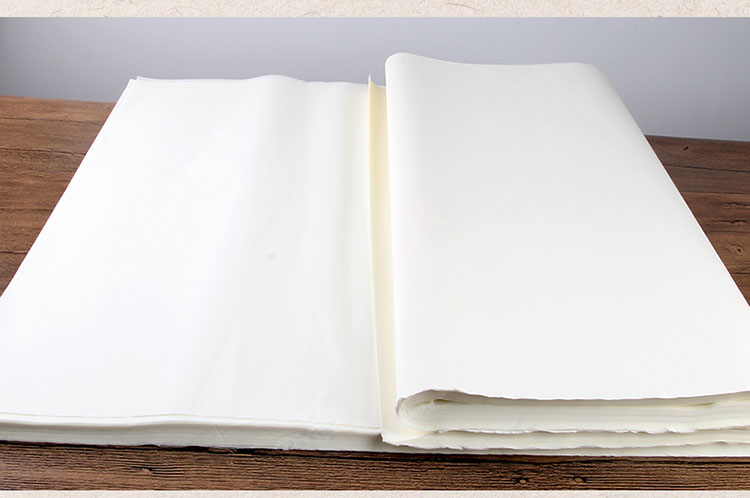 六品堂 文房四宝宣纸四尺单生宣书法国画宣纸净皮4尺 毛笔书法练习纸