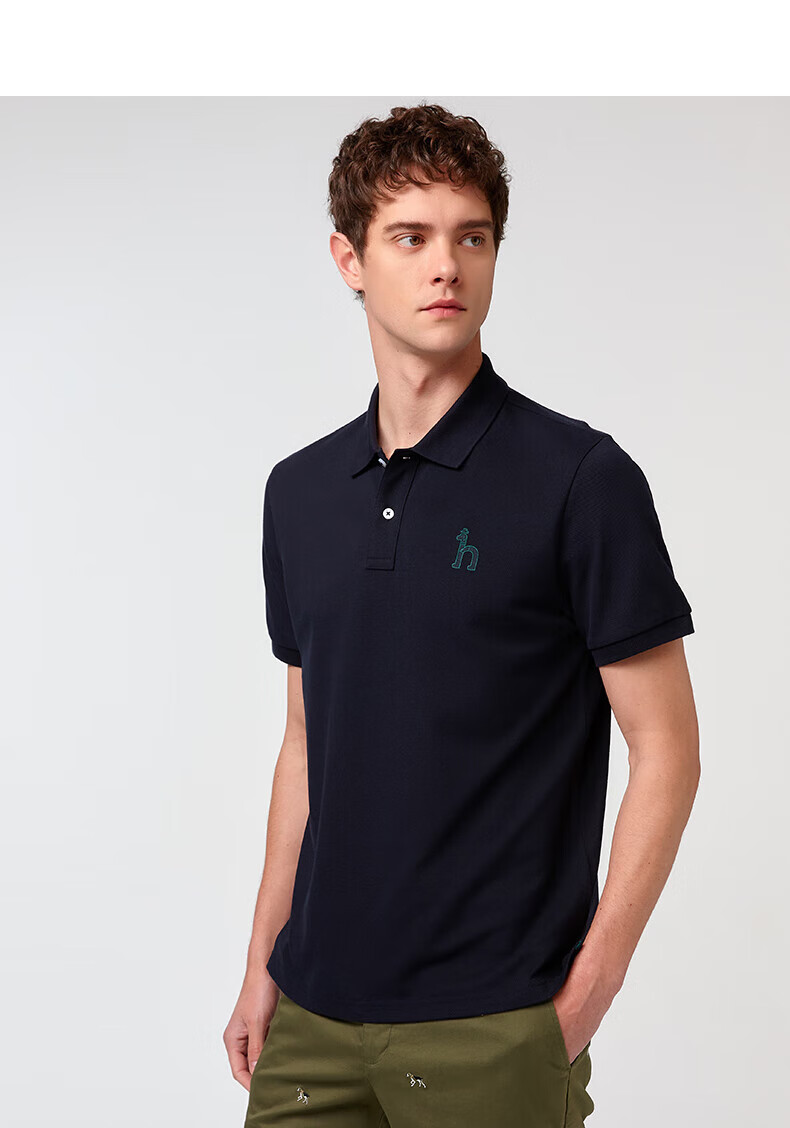 HAZZYS Men's Cooling Short-Sleeve POLO Shirt ASTZE0CBX72, Gray GE M (170/92A46) 7
