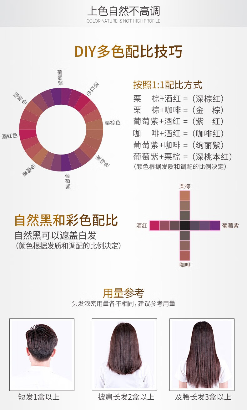 卡佛尼闷青色染发剂植物天然纯无刺激盖白发不伤发黑色染膏头发颜色染发膏亚麻色闷青膏染头发膏