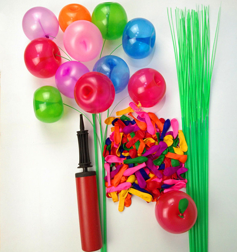 迷你气球苹果小气球批发飞镖打靶结婚用品可注水儿童玩具气球 100个