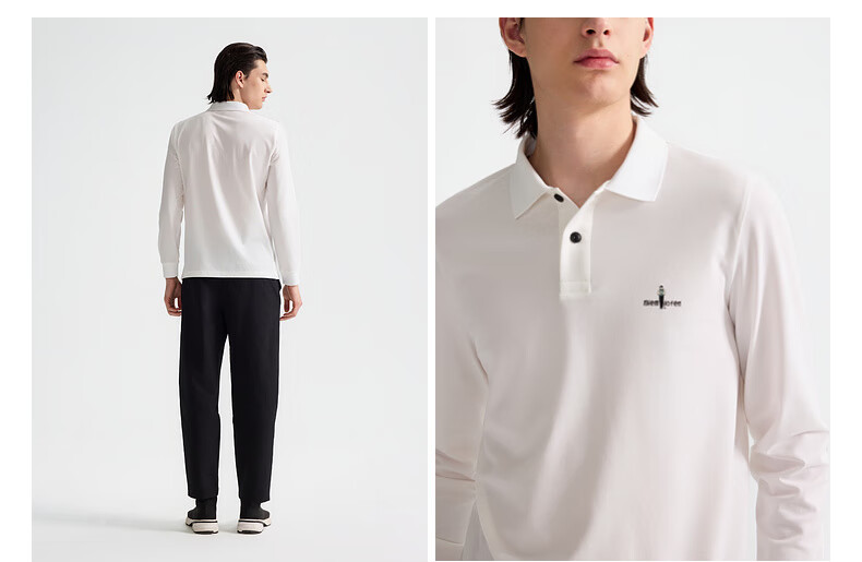 Biyinlefen [Functional Cotton] 2025 Spring New Men's Turn-Down Collar Long-Sleeve Polo Shirt, Lightweight Athletic Casual Skin-Friendly Top 20