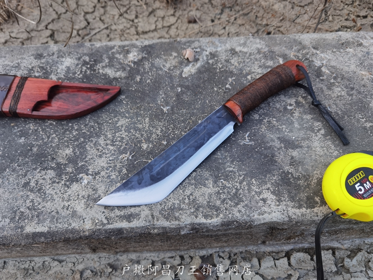 boussac 户撒阿昌手工锻打农用工具户外柴刀丛林镰刀开路刀弹簧锰钢刀