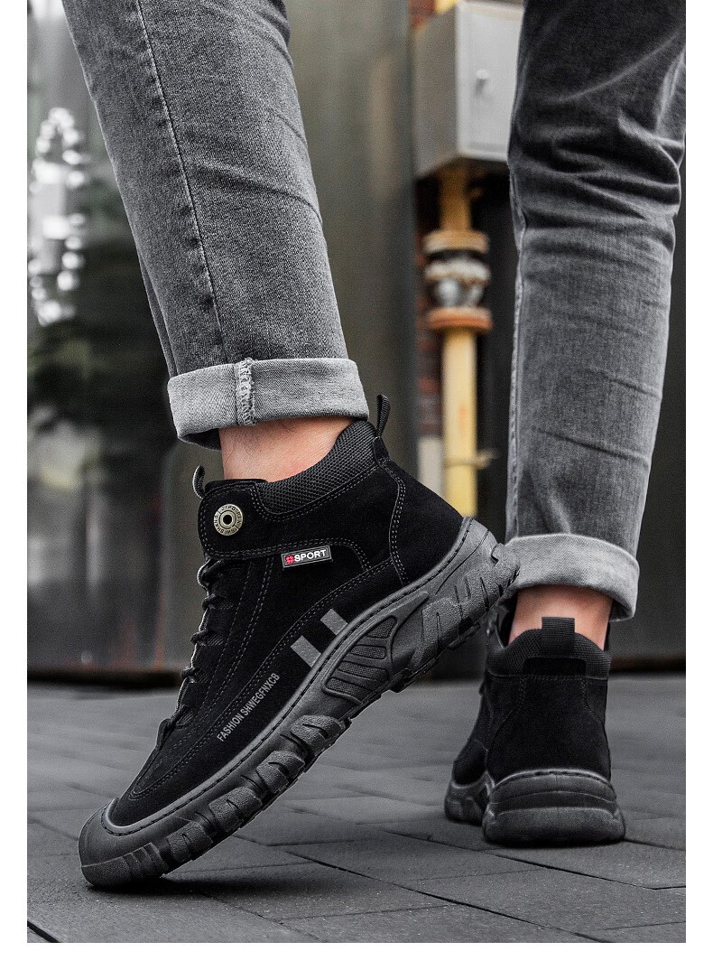 361官方自营秋季男鞋户外高帮运动男款冬季休闲防水防滑户外旅游鞋工