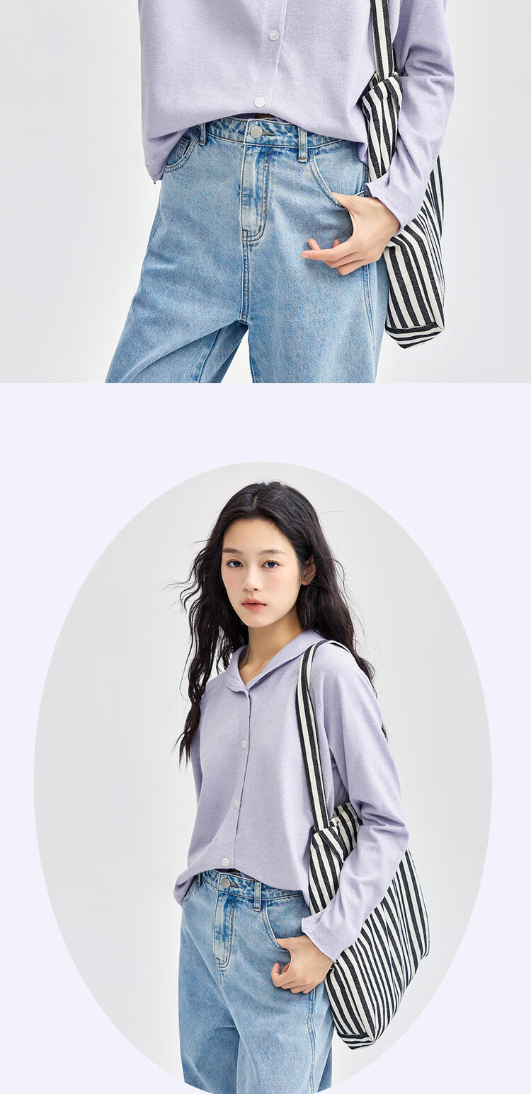 Giordano Ultra-Fine Knit Sweater for Women, Soft Knitted Jacket with Lapel Collar, Roll-Edge And Raglan Sleeves, Cardigan 13354669 11