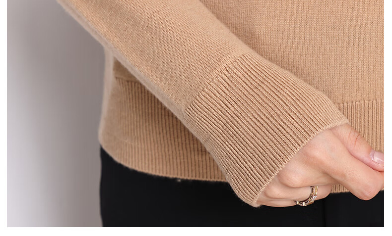Hengyuanxiang 100% Pure Wool Women's Sweater Autumn Winter Crew Neck Casual Elegant Knit Warm Base Shirt Top 31