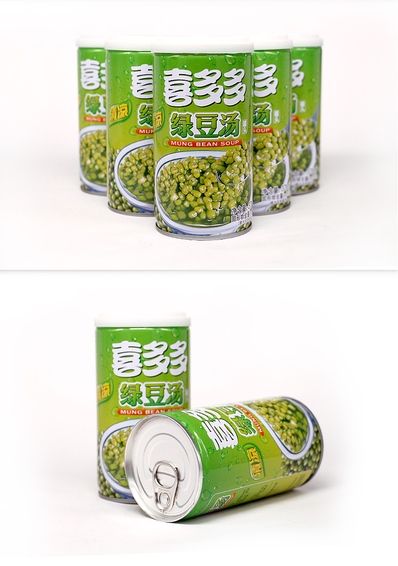 喜多多 喜多多绿豆汤罐头 整箱 夏季清凉早餐粥八宝粥夏日饮料 370g*