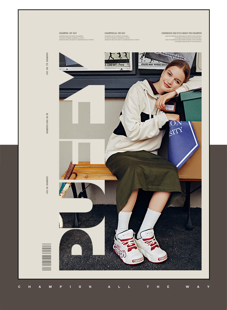 Champion American Champion Sneakers for Women And Men, Puffy Jelly Shoes, Thick-Soled Casual Loafers, 25SST17 6