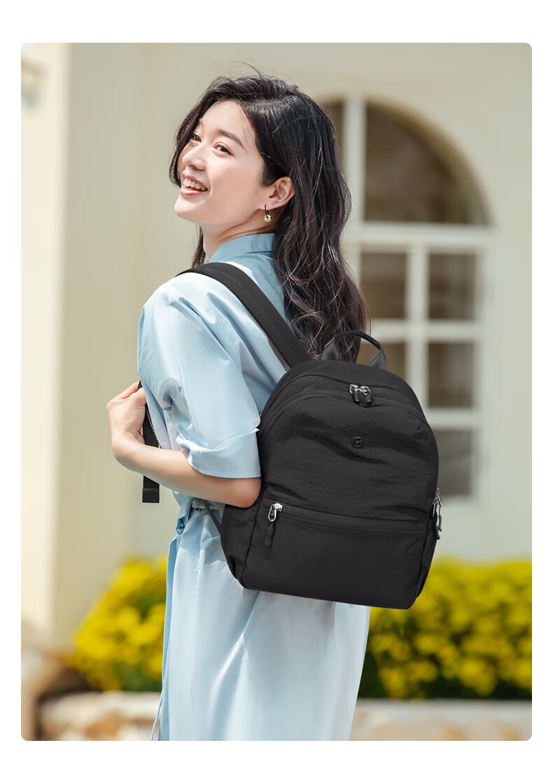GOLF Backpack for Women, Casual Backpack, Student Schoolbag, IPad And Laptop Bag, Versatile Commuter Bag, Women's Handbag, Travel Bag 9