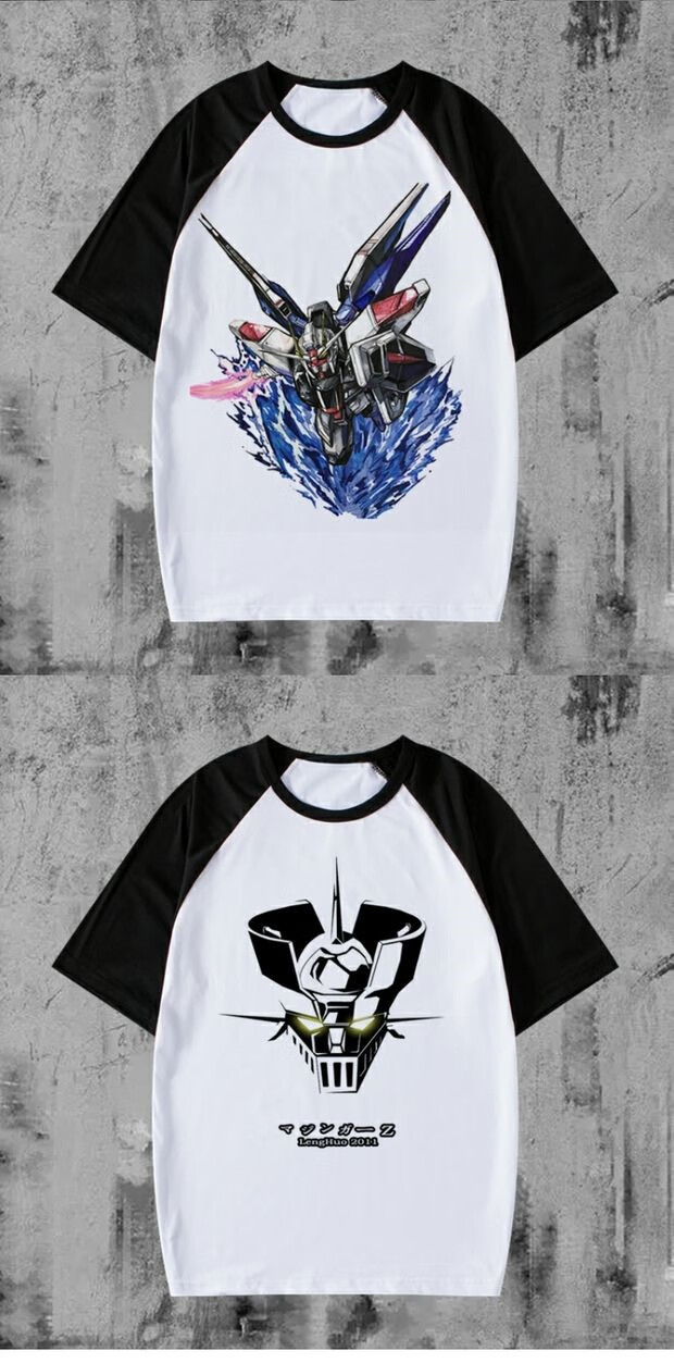 澳芒aomang机动战士高达周边t恤短袖中大童学生男女日系联名流行儿童