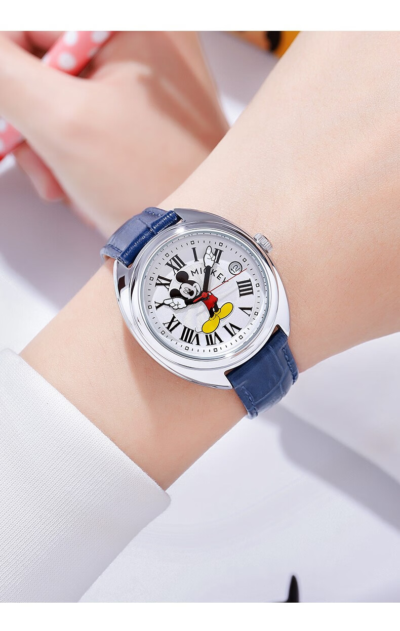 迪士尼(disney)米奇老鼠周年限定联名手表女款学生机械百迪女士生日