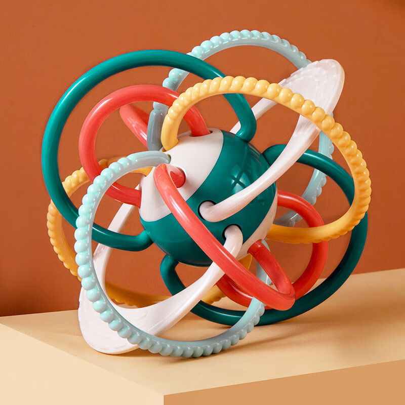 playgo曼哈顿球婴儿玩具01岁摇铃婴儿牙胶手抓球安抚可水煮消毒291元