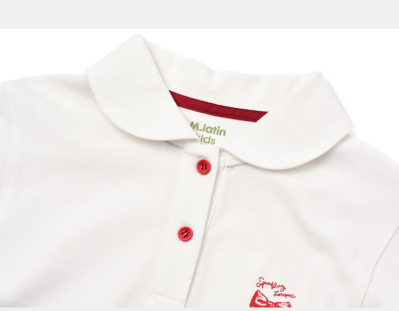 M.Latin Children's Clothing, Kids' T-Shirt, Summer 2025 New Style, Girls' Big Kids Doll Collar Polo Collar Short Sleeve T-Shirt 21