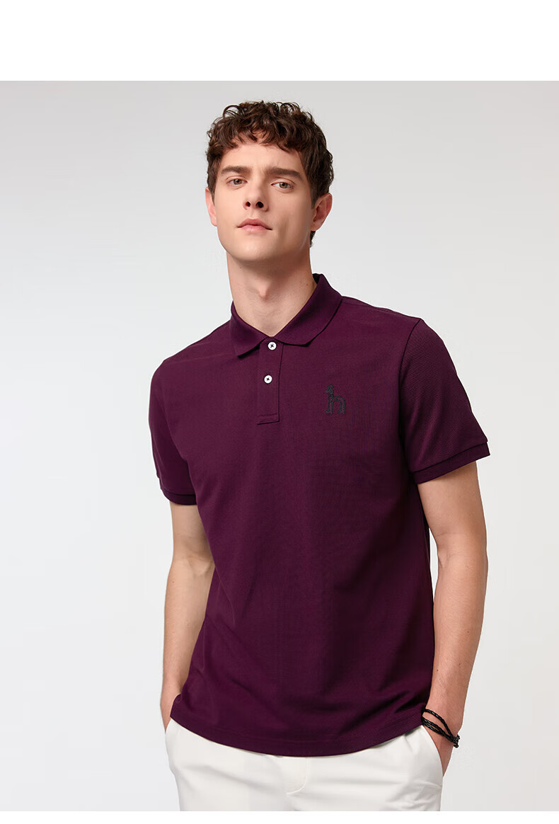 HAZZYS Men's Cooling Short-Sleeve POLO Shirt ASTZE0CBX72, Gray GE M (170/92A46) 16