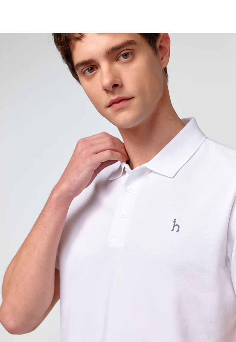 HAZZYS Men's Clothing, Summer Top, Multi-Color Short-Sleeve Polo Shirt ASTZE0CBX71, White WT, 3XL (190/108A5 13