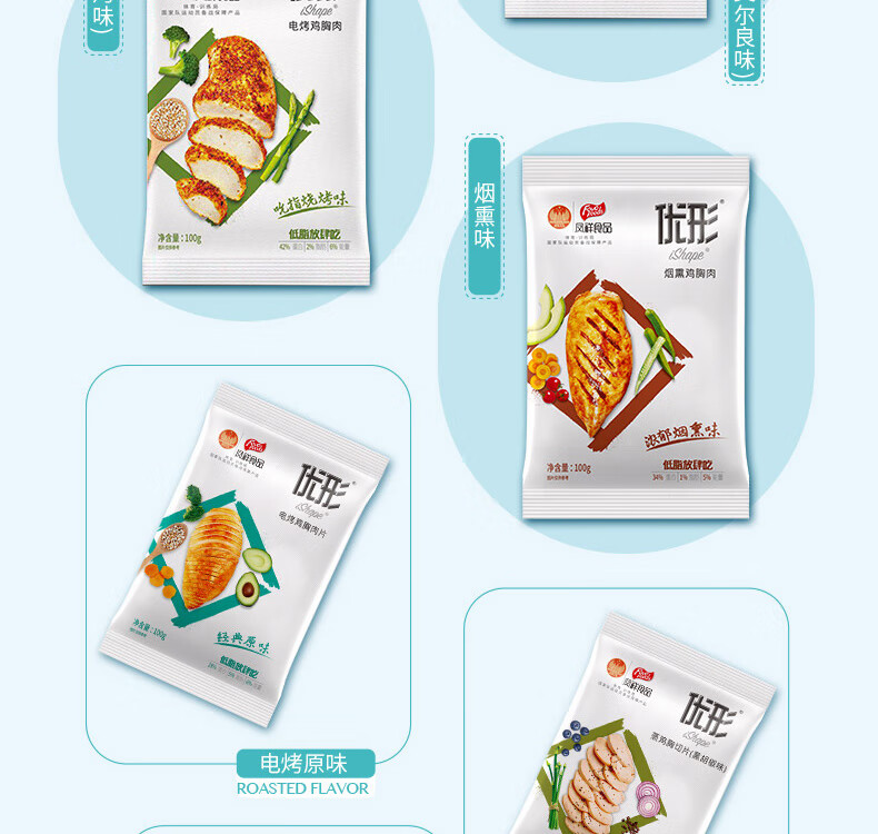 国家队战备食品 优形 低脂即食鸡胸肉 100g*10袋 图14