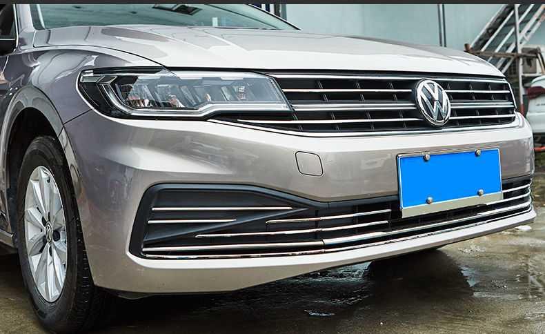 宝来前杠装饰条21款适用大众传奇中网改装配件外观前脸保险杠汽车用品