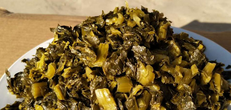 安徽农家特产雪菜咸菜雪里蕻雪里红咸菜腊菜腌制泡菜腌菜酸菜 1斤装