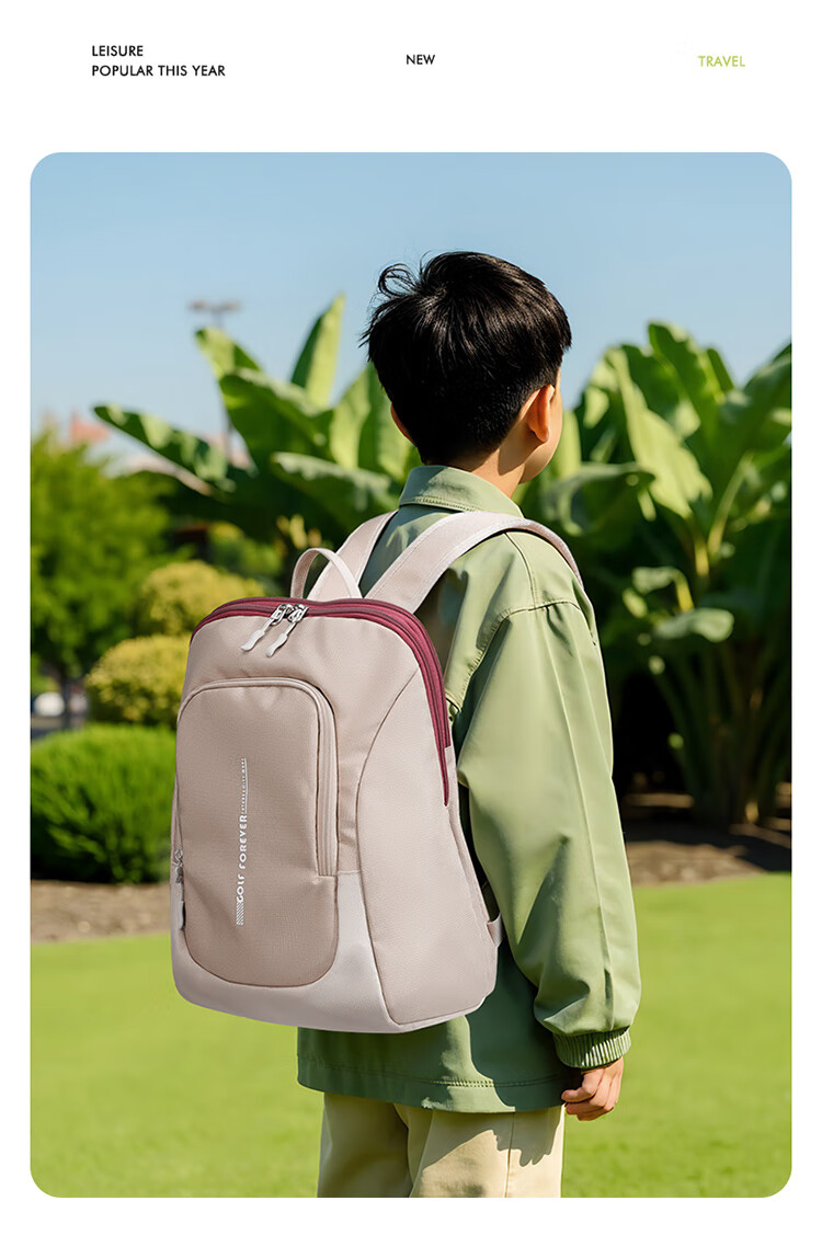 GOLF Backpack for Children's Outdoor Travel, Suitable for Boys And Girls Aged 3-9 Lightweight Sports Backpack with Large Capacity for Students And School Use 6