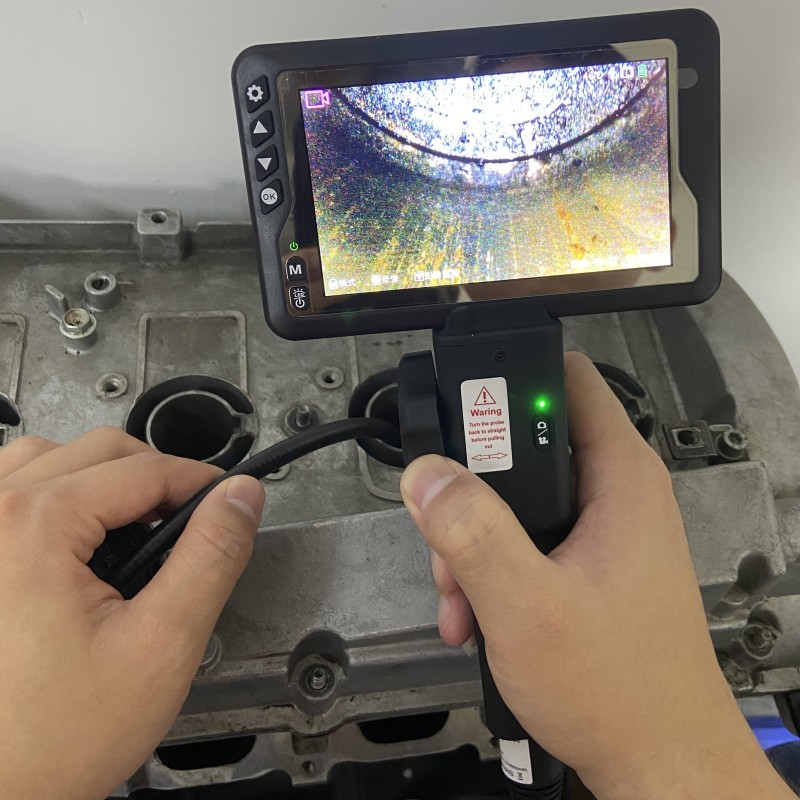 镜头360度旋转工业内窥镜汽车维修发动机检测耐高温防水镜头管道探测