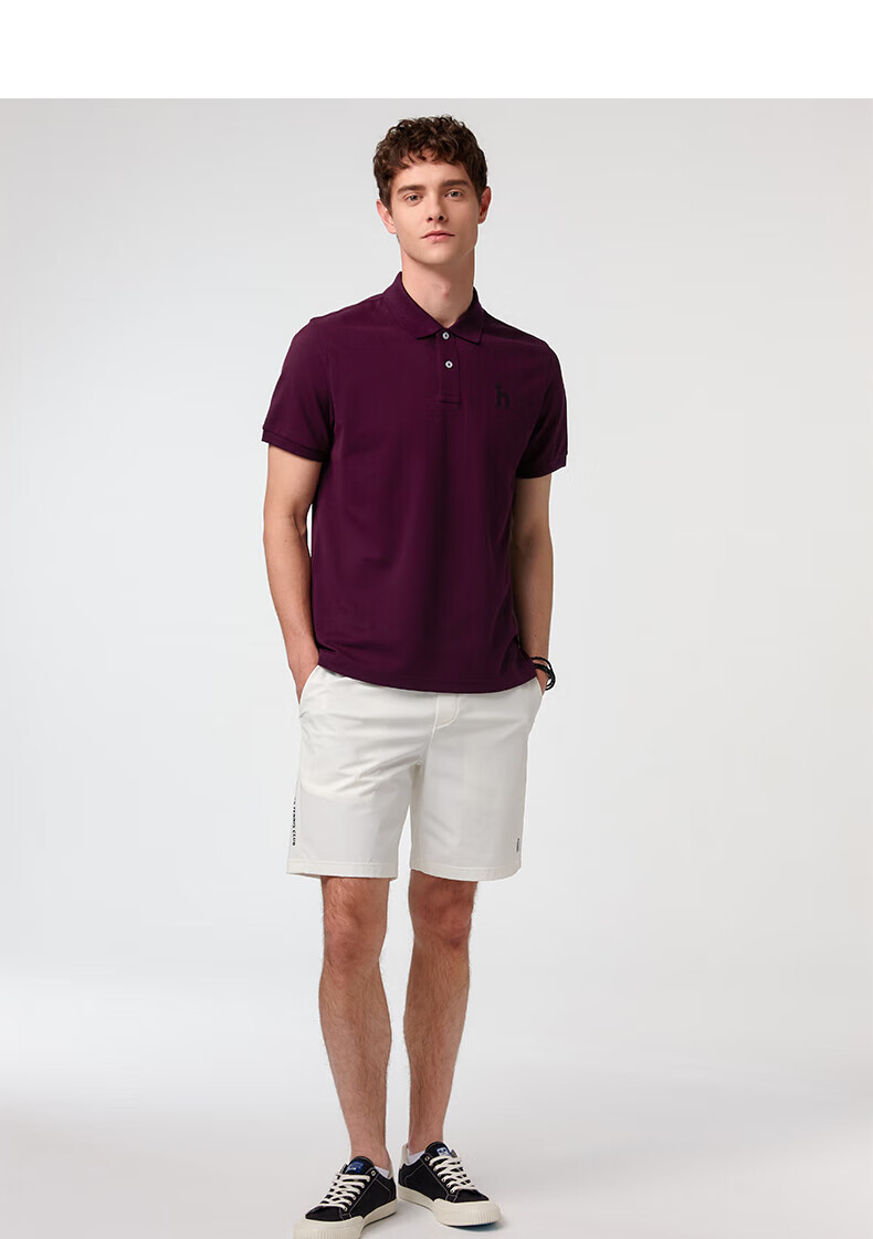 HAZZYS Men's Cooling Short-Sleeve POLO Shirt ASTZE0CBX72, Gray GE M (170/92A46) 13