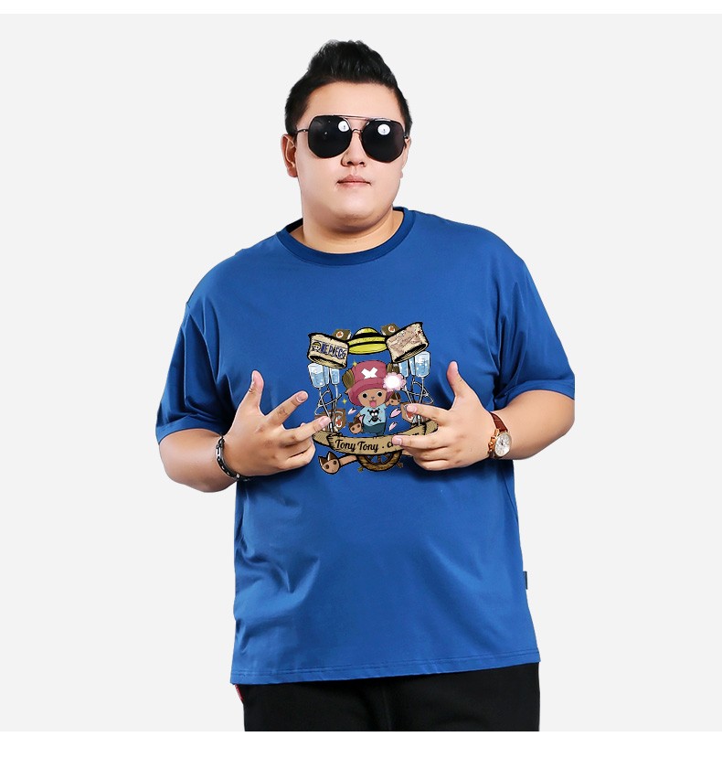 胖哥哥大码男装短袖t恤男学生时尚休闲打底衫加大加肥胖人短袖t恤