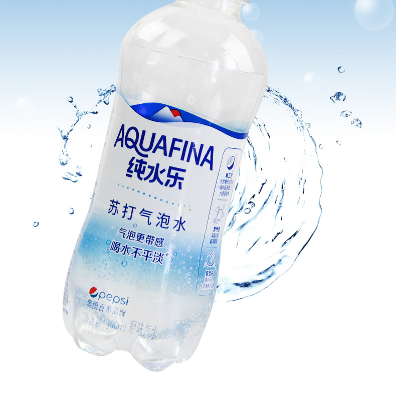 純水樂蘇打氣泡水450ml*12瓶原味汽水飲料整件 【5瓶 1瓶】300ml*6瓶